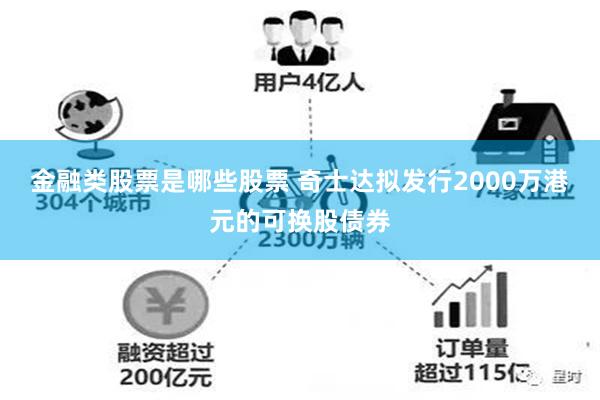 金融类股票是哪些股票 奇士达拟发行2000万港元的可换股债券